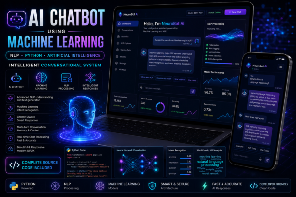 AI Chatbot Using Machine Learning and NLP Source Code