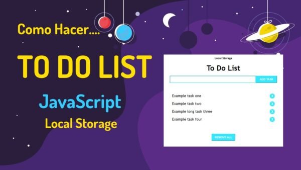To Do List with Local Storage Using HTML CSS JavaScript Source Code