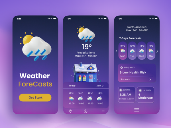 Weather App Using HTML CSS JavaScript Source Code